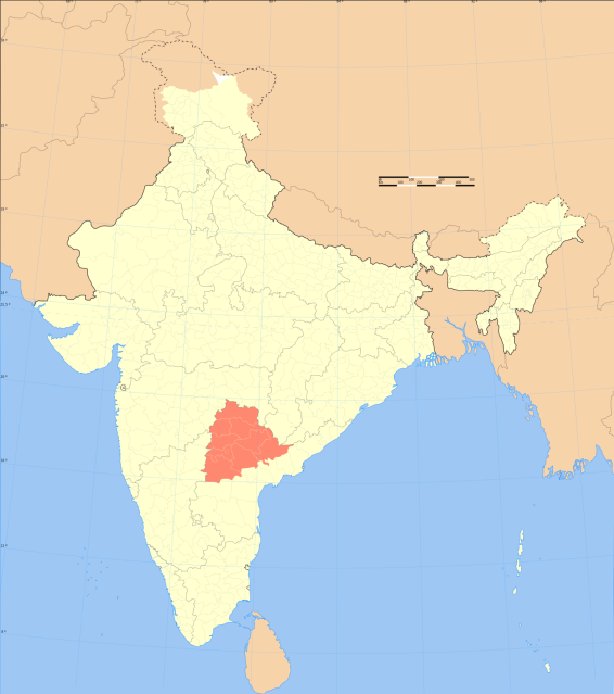 Telangana-Location-District